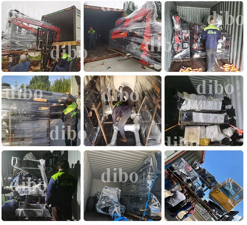 loading container of atv log trailer